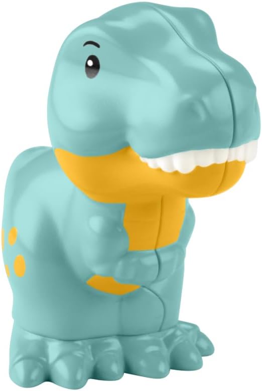 Fisher-Price Replacement Part Little People Dinosaur Village Playset HYH69 - Includes Blue and Yellow T-Rex Figure