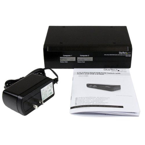 Startech.com 2 Port Steel Usb Kvm Switch With Audio And Usb 2.0 Hub (Sv231Usba) #TOP3