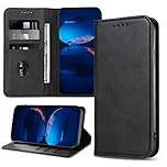 DENDICO Case for Honor X6A, Classic PU Leather Magnetic Wallet Case, Flip Folio Protective Phone Cover Compatible with Honor X6A, Black