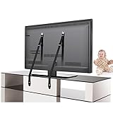 Teddykins Anti-tip TV/Furniture Strap - TV Safety Strap - Wall Mount - Stationary - Alloy Steel - Compatible with Most TVs
