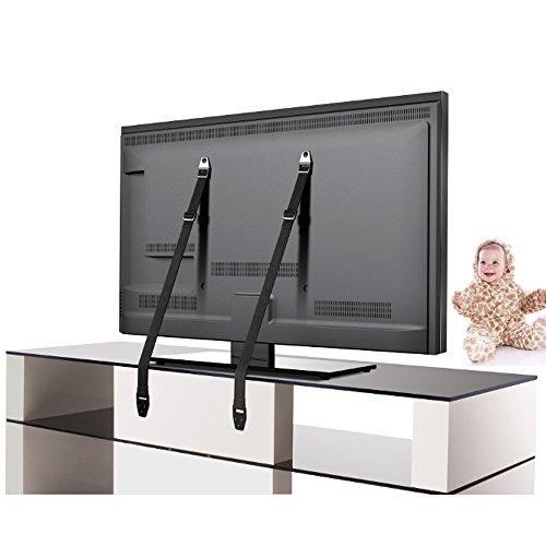 Teddykins Anti-tip TV/Furniture Strap - TV Safety Strap - Wall Mount - Stationary - Alloy Steel - Compatible with Most TVs