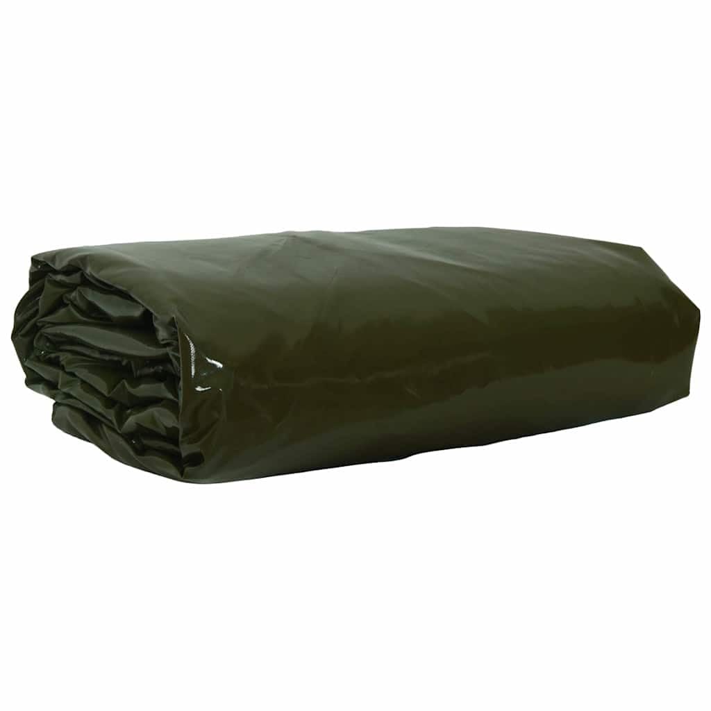 vidaXL Tarpaulin 650g / m² Olive Green 1.5 x 2 m Canvas with PVC Coating, Garden and Terrace, Waterproof Canvas Cover, Modern Durable Tarp, Universal Protector, All-Season Protection Sheet