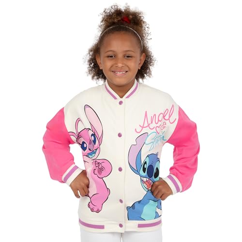 Disney Stitch Jacket For Girls | Lilo And Stitch Girls Jacket | Angel Varsity Jacket2
