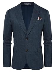 Dark Blue Herringbone