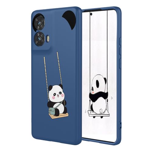 YUECXIN Case for Motorola Moto G85 5G, Ultra thin Liquid Silicone Silky Soft Touch Cute Pattern Girls Cover
