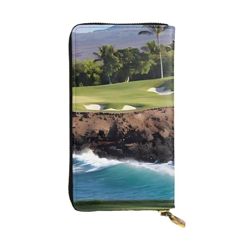 Portefeuille long en cuir à motif de golf, une idée cadeau idéale