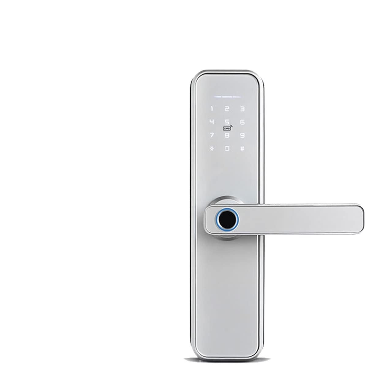 CVFRDD Smart Door Knob, Tuya Biometric Fingerprint Smart Door Locker Hotel Keyless Entry Home Handle App Unlock Digital Intelligent Lock Keyless Entry Door Handle(4585)