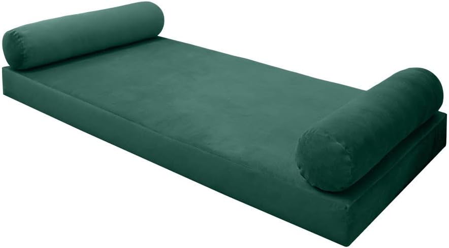 SLIPCOVER ONLY S.V5 Velvet Indoor Daybed Mattress Pillow Covers Knife Edge Twin AD317