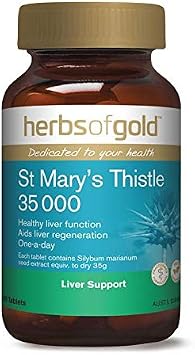 Herbs of Gold St Marys Thistle 35000 60Tablets