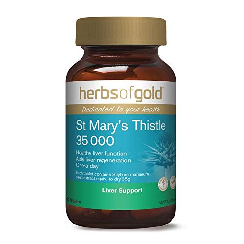 Herbs of Gold Suplemento de Cardo-Mariano 35000 60 comprimidos