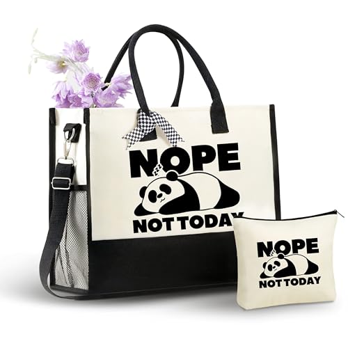 Bolsa Tote de Lona InnoBeta con Cierre y Correa miniatura 1