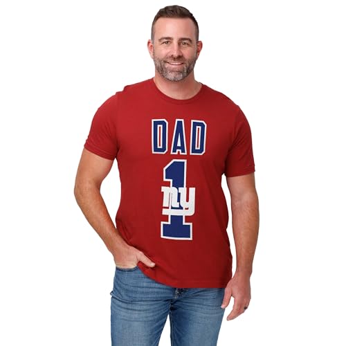Image of FOCO NFL Mens NFL Team Logo Tee Shirt #1 Dad T-Shirt