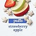 Gerber Stage 3 Baby Snacks, Strawberry Apple Puffs, Puffed Grain Snack, Baby Led Feeding, Iron & Choline, Strawberry Apple Puffs Snacks