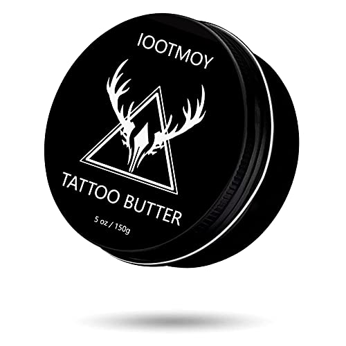 Tattoo Salve, Tattoo Cream, Tattoo Aftercare Tattoo Butter for Before, During, After The Tattoo Process â€“ Lubricates & Moisturizes â€“ 100% Vegan Replacement - Based Products(Original, 5.0 oz)