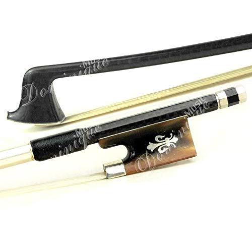 D Z Strad Violin Bow - Model 601 - Carbon Fiber Bow with Ox Horn Fleur-de-Lis Frog - 4/4 Full Size