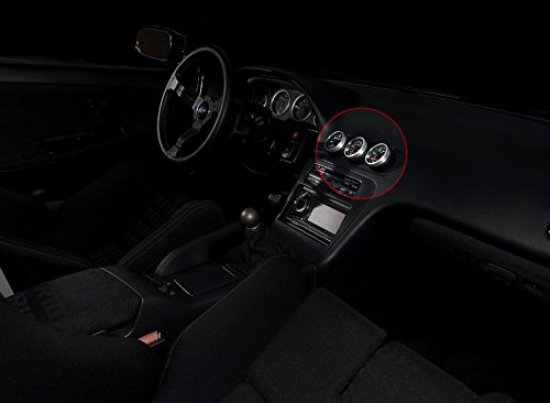 Blackpath - Fits Nissan 52Mm 2" Triple Gauge Holder 180Sx + 200Sx + 240Sx Pod Holder S13 Vent Bezel (Black) T6 Billet #TOP2