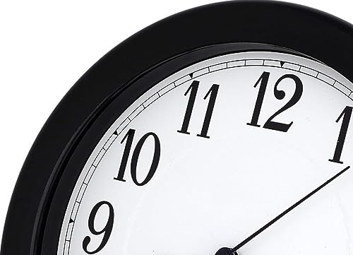 Horloge moderne de salon et bureau à piles Soro Essentials noire