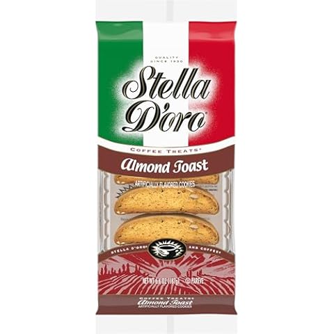 Stella D'oro Almond Toast Crunchy Coffee Treats Cookies, 6.6 Oz Cover