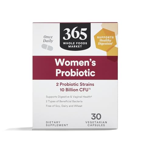 365 by Whole Foods Market, Women's Once Daily Probiotic (Vegetarian and Free of Soy, Dairy, and...