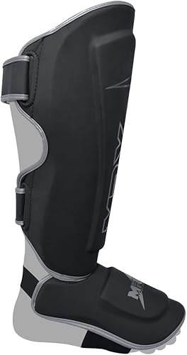 Miniatura 3 de MRX BOXING & FITNESS Espinilleras para boxeo, artes marciales mixtas, Muay Thai, entrenamiento de kickboxing, acolchado extra con diseño de lujo en