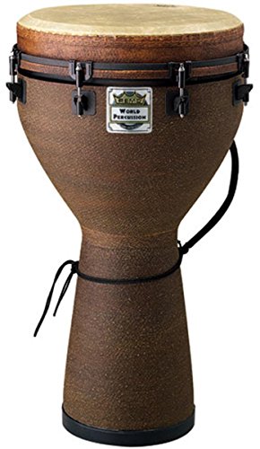 Remo DJ001005 Key-Tuned 24 x 10 Inches Earth Finish Djembe