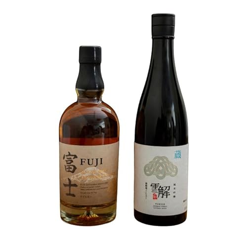 御厨榮蔵 日本酒「雪解」&キリンシングルモルトジャパニーズウイスキー富士 | ウィスキー ハイボール KIRIN お酒 純米酒 純米吟醸 地酒 国産 飲み比べ セット 晩酌 家飲み 御殿場