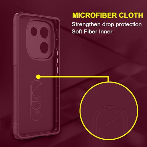 Image of Zapcase Back Case Cover for Poco M7 Pro 5G | Compatible for Poco M7 Pro 5G Back Cover | Liquid Silicon Magic Case with Camera Protection | Plum