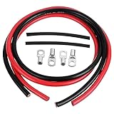 ▶▶▶Alta seguridad: cada extremo del cable de la batería del automóvil está sellado con un tubo retráctil para lograr aislamiento térmico y resistencia a altas y bajas temperaturas. Los cables son en gran parte resistentes a ácidos, álcalis y ciertos aceites, además de ser autoextinguibles e ignífugos.