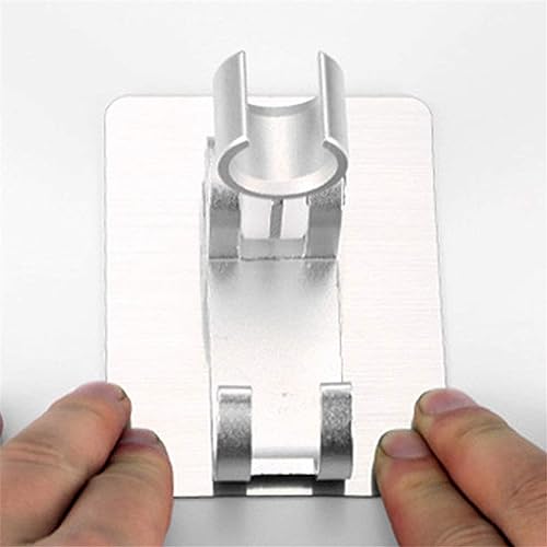 Support de douche universel réglable en ABS chromé pour barre de salle de bain