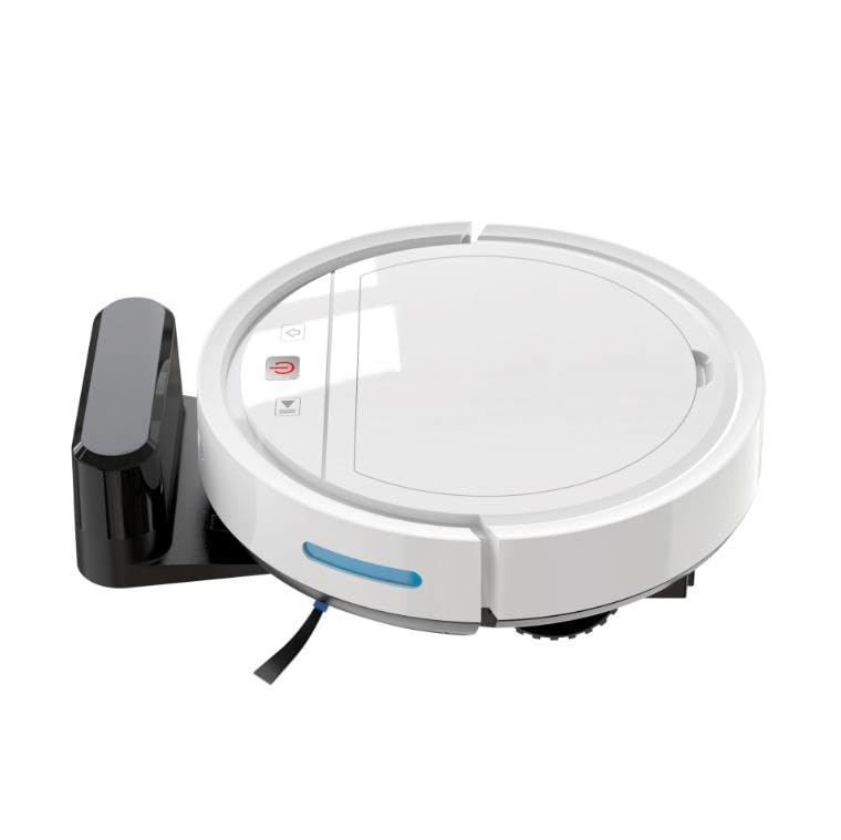 Aspiradora Robot Con Navegación Giroscópica, Carga Automática, Limpieza Programada, Control Por WIFI/APP/Google/Alexa, Para Hogares, Alfombras De Pelo Corto, Pisos Duros, Pelo De Mascotas(White)