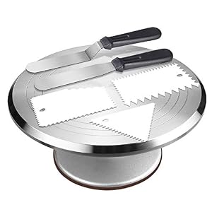 Ievei Drehbarer Tortenaufsatz mit Zubehör Set 31cm