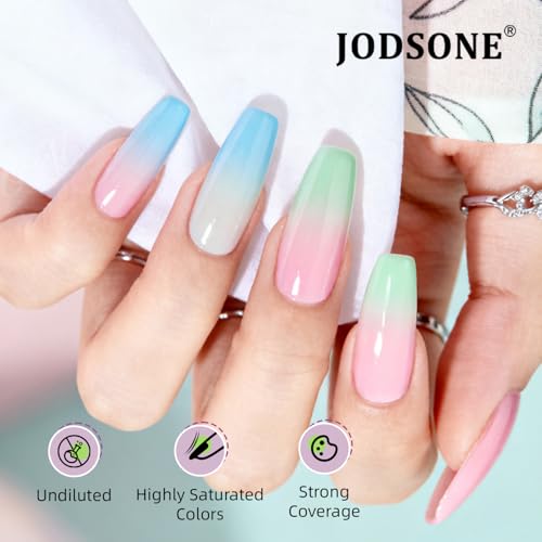 JODSONE Airbrush Gel Nail Polish Set 20 Colors No Dilution Fine Mist Nail for Ombre French Nail Art Design Nail Airbrush Paint Gel Nail Polish Ideal for Home Salon Use