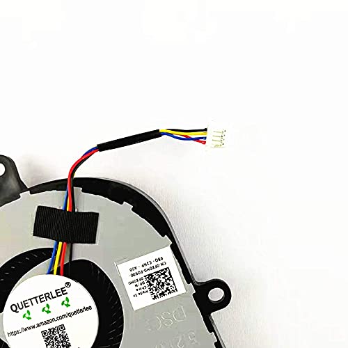 Quetterlee Replacement New Cpu Cooling Fan For Dell Latitude 3590 L3590 E3590 Inspiron 15 5570 5575 5770 3585 17-3780 3793 5770 Vostro 3580 3590 3591 3593 Series 0Fx0M0 Dc28000K9D0 Dfs1503055P0T Fk3A #TOP2