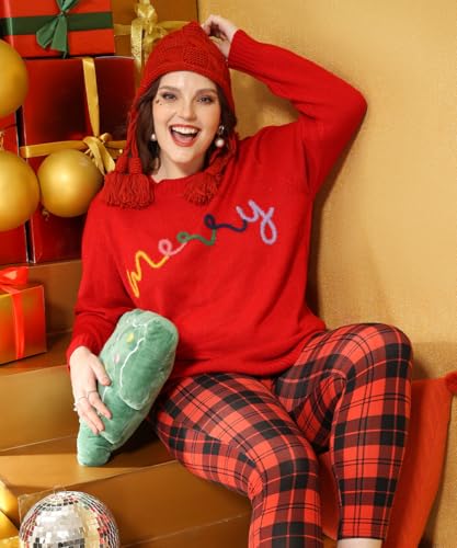 Image of TIYOMI Plus Size Sweaters for Women Oversized Pullover Crewneck Sweater Knit Side Split Casual Sweaters Fall Winter XL-5XL