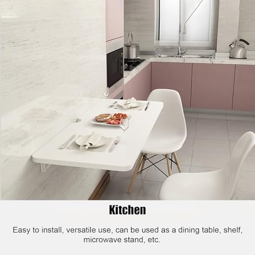 Table à linge pliable avec supports et bureau mural rabattable pour ordinateur - 4