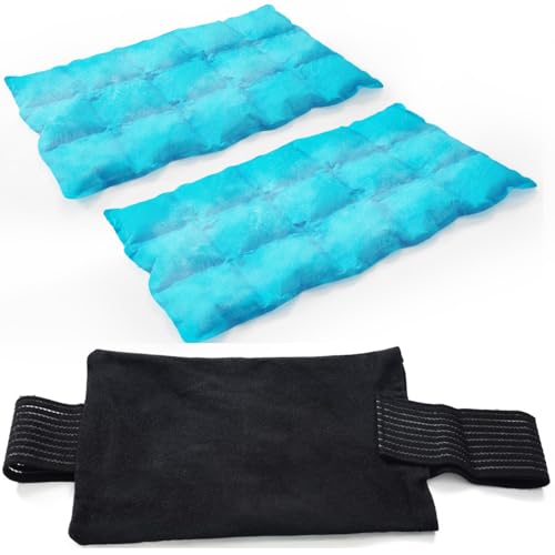 2 Ice Packs for Injuries Reusable, Cold and Hot Packs for Injuries, Joint Pain,...