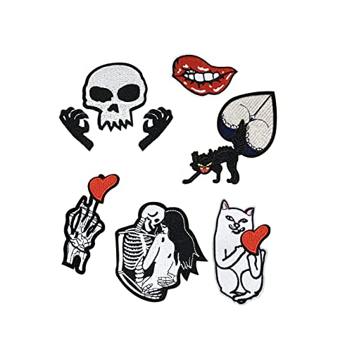 11 piezas Patch Sticker,Parche Termoadhesivo,Adultos Parche de Ropa,Bordados DIY Coser o Planchar Parches para la camiseta jeans ropa pantalon bolsas Cover