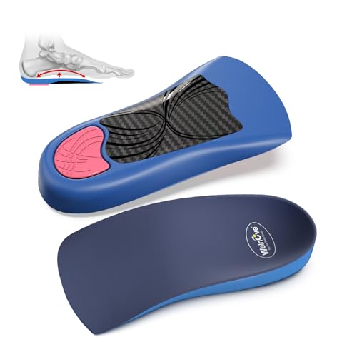 Plantar Fasciitis Fersenschalen-Welnove Arch Support Anti-Rutsch Einsätze für Fuß Ferse Schmerzlinderung, Ferse Einlegesohlen Orthopädisch für flache Füße, Ferse Spur und Achillessehne, Frauen 36,5-41