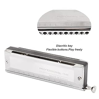 Harmonicas 12 trous, harmonica chromatique à couverture épaisse en métal, bonne étanchéité à l’air, forte résonance pour… - Les Beatles, Paul McCartney, John Lennon, RIngo Starr, George Harrison Harmonicas 12 trous, harmonica chromatique à couverture épaisse en métal, bonne étanchéité à l'air, forte résonance pour… – Image 3