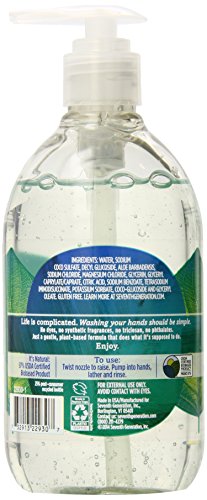 Image of Seventh Generation Hand Wash, Free and Clean, 12 Ounce (Pack of 6)