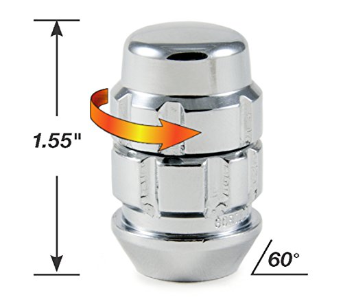 Gorilla Automotive (71641X) 14Mm X 1.50 Thread Size Acorn Chrome X2 Wheel Lock, (Pack Of 4) #TOP2