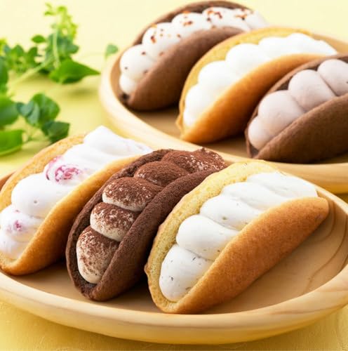 [田代製菓][北の菓子 菓風]ふわふわオムレット 6種類12個セット [プレーン チョコ ティラミス 塩キャラメル いちご 栗 ] 冷凍 食べ比べ スイーツ お菓子 人気 ギフト プレゼント