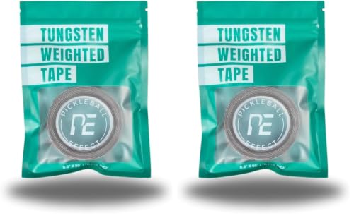 Pickleball Effect Weighted Tungsten Tape for Pickleball Paddles | Non-Toxic & Customizable Alternative of Lead Tape for Pickleball Paddles (Pack of 2)