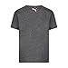 Puma Boys' No. 1 Logo T-Shirt, Charcoal Heather, Small