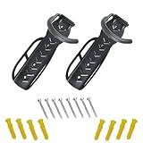 ◆Fácil de Instalar: Nuestros ganchos verticales para bicicletas son fáciles de instalar y no requieren ensamblaje. El gancho vertical para bicicletas montado en la pared viene con accesorios de fijación (2 soportes de pared para guardar bicicletas, 8 tornillos, 8 tornillos de expansión). Encuentre una pared sólida, marque y taladre orificios, inserte el taco de pared y apriete los tornillos.