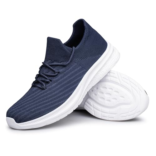 Image of vibdiv Men's Lightweight Sneakers Breathable Casual Walking Shoes Comfortable for Daily Work Gym Travel