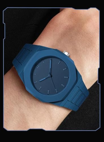 Image of Shocknshop Minimalist Creative Sketch Design Black Analog Plastic Chain Strap Wrist Watch for Men Boys -WCH375
