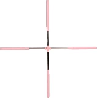Posture Stretch Stick,Retractable Yoga Sticks Stretching Back Posture Correct Yoga Training Stick for Opening Shoulder (Pink)