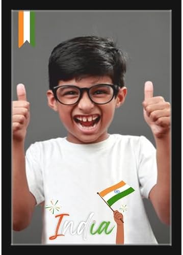 Mad Masters India Customized Wood Wall Mount Rectangular Photo Frames 30 X 20 Cm With Photo Upload, Personalised Gift (India), Multicolor