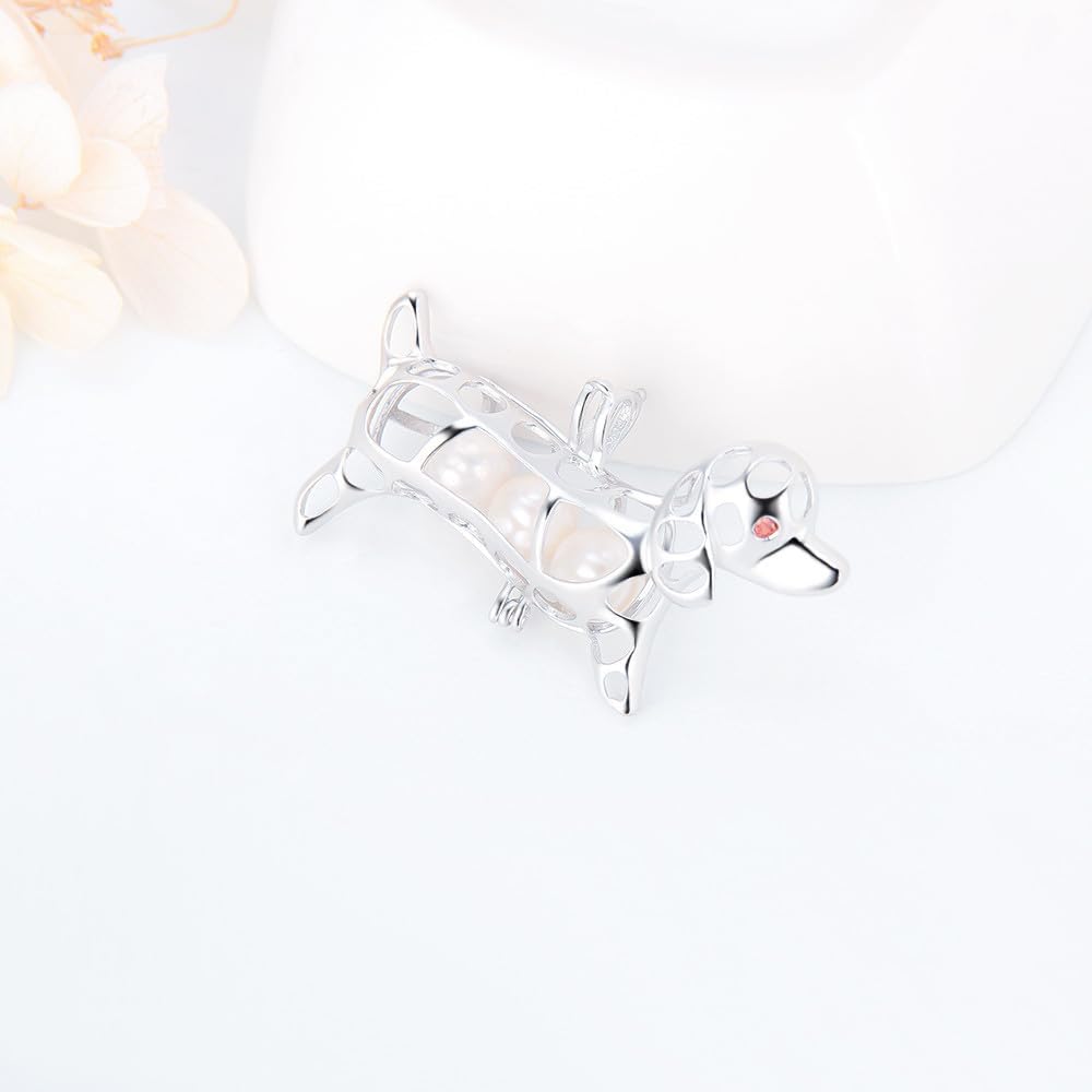 Puppy Dog Cage Pendants for Pearl Jewelry Making Sterling Silver, Design Cage Pendants for Women